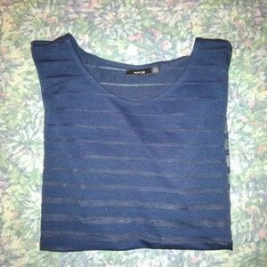 Apt 9 Blue Stripe top